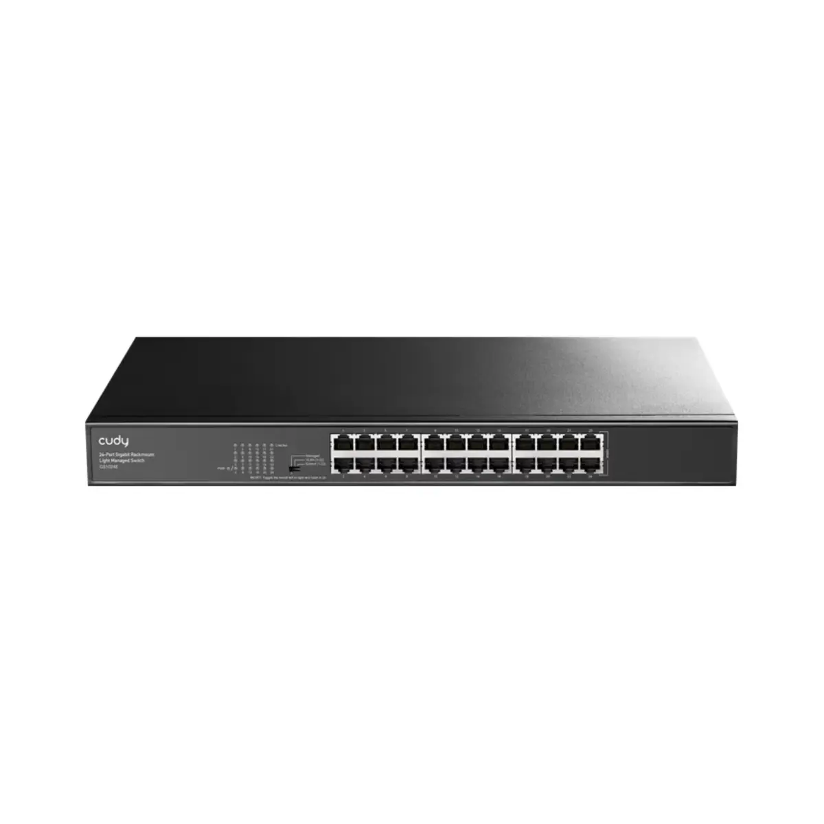 Cudy 24 Port Gigabit Rackmount Light Managed Switch | GS1024E