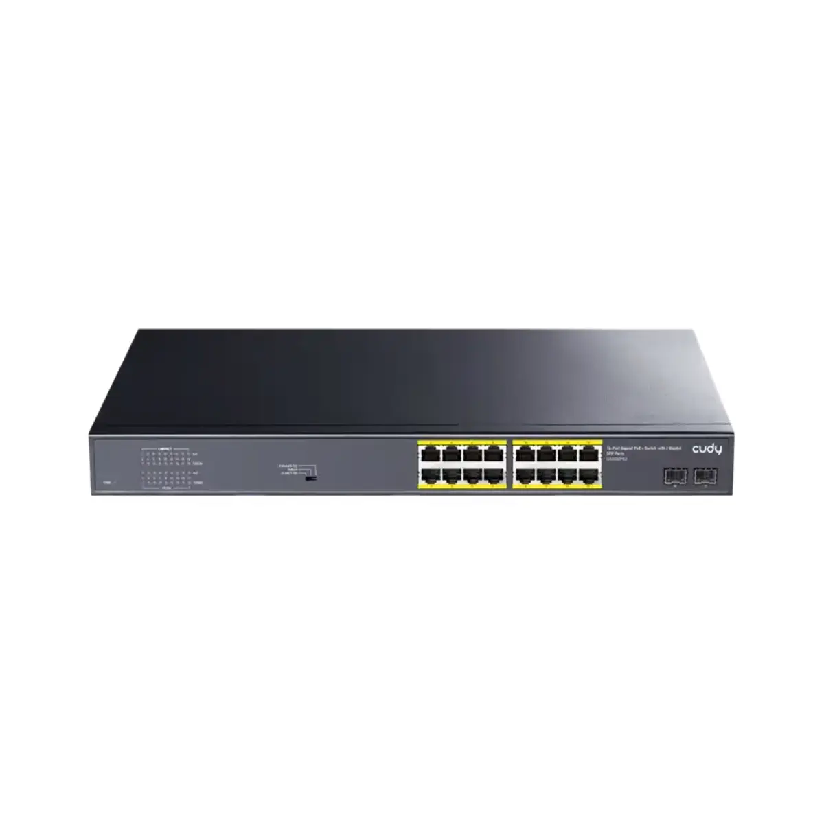 Cudy 16-Port PoE+ Switch – 2 Gigabit SFP Ports | GS1020PS2