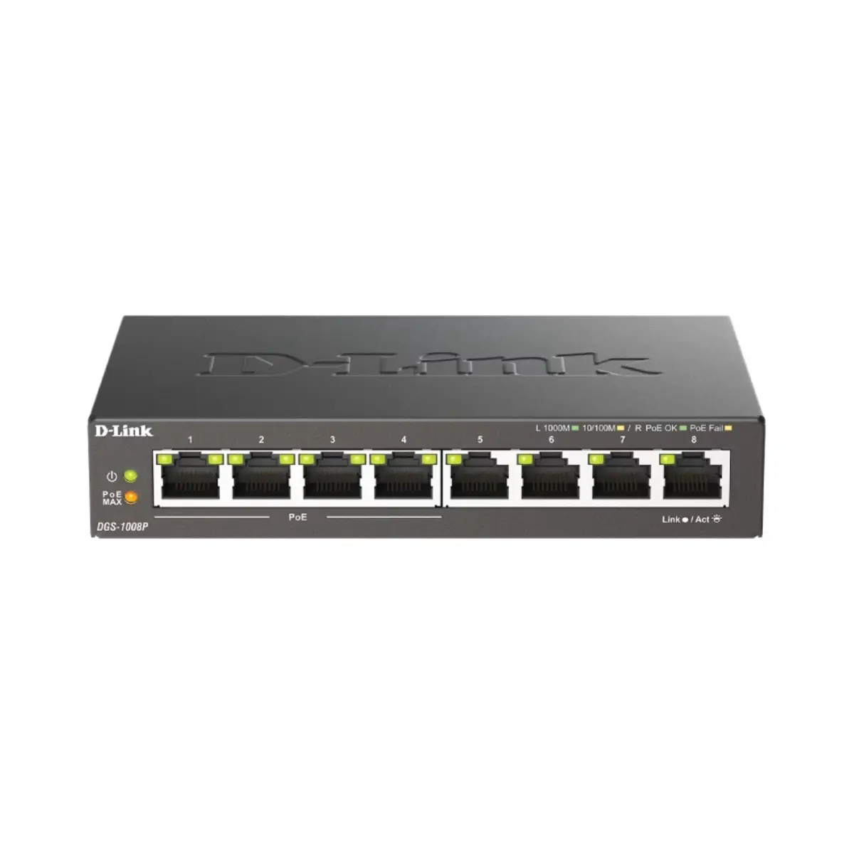 D-Link 8-Port Gigabit PoE Unmanaged Desktop Switch