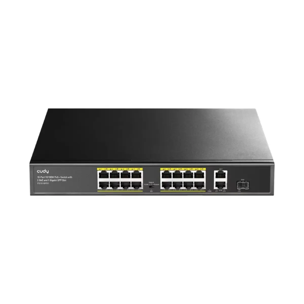 Cudy 16-Port PoE+ Switch – 2 Uplink 1SFP Ports 200W | FS1018PS1
