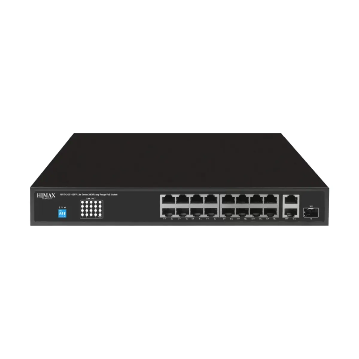 HIMAX Lite Series Long Range 18 Ports PoE Switch | PS11602FE-L | 3 Years Warranty