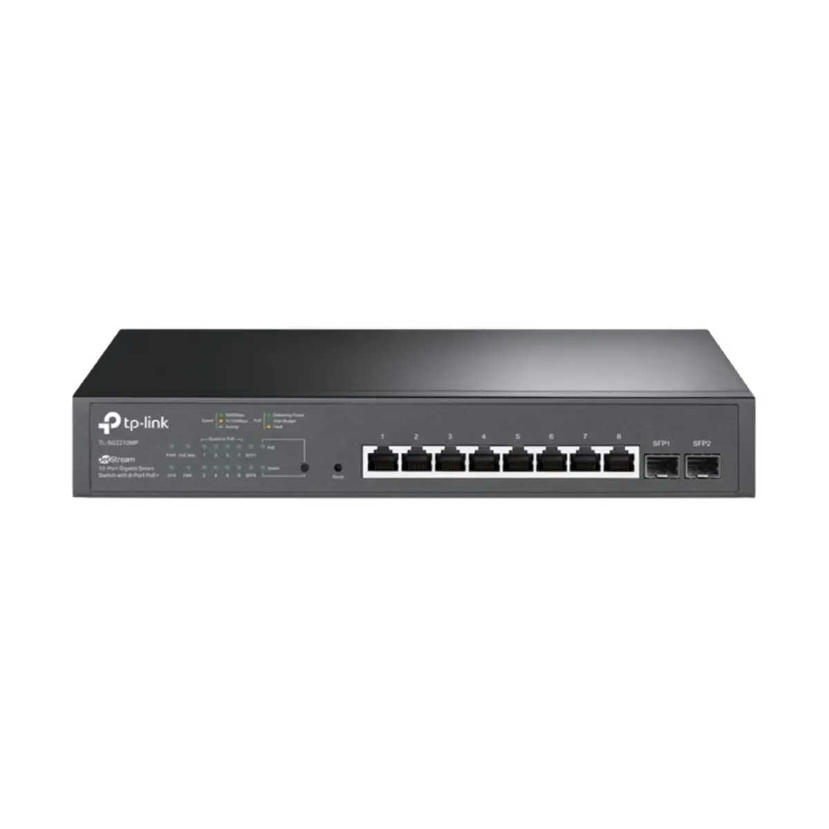 TP-Link JetStream 10-Port Gigabit Smart Switch – 8-Port PoE+ | TL-SG2210MP