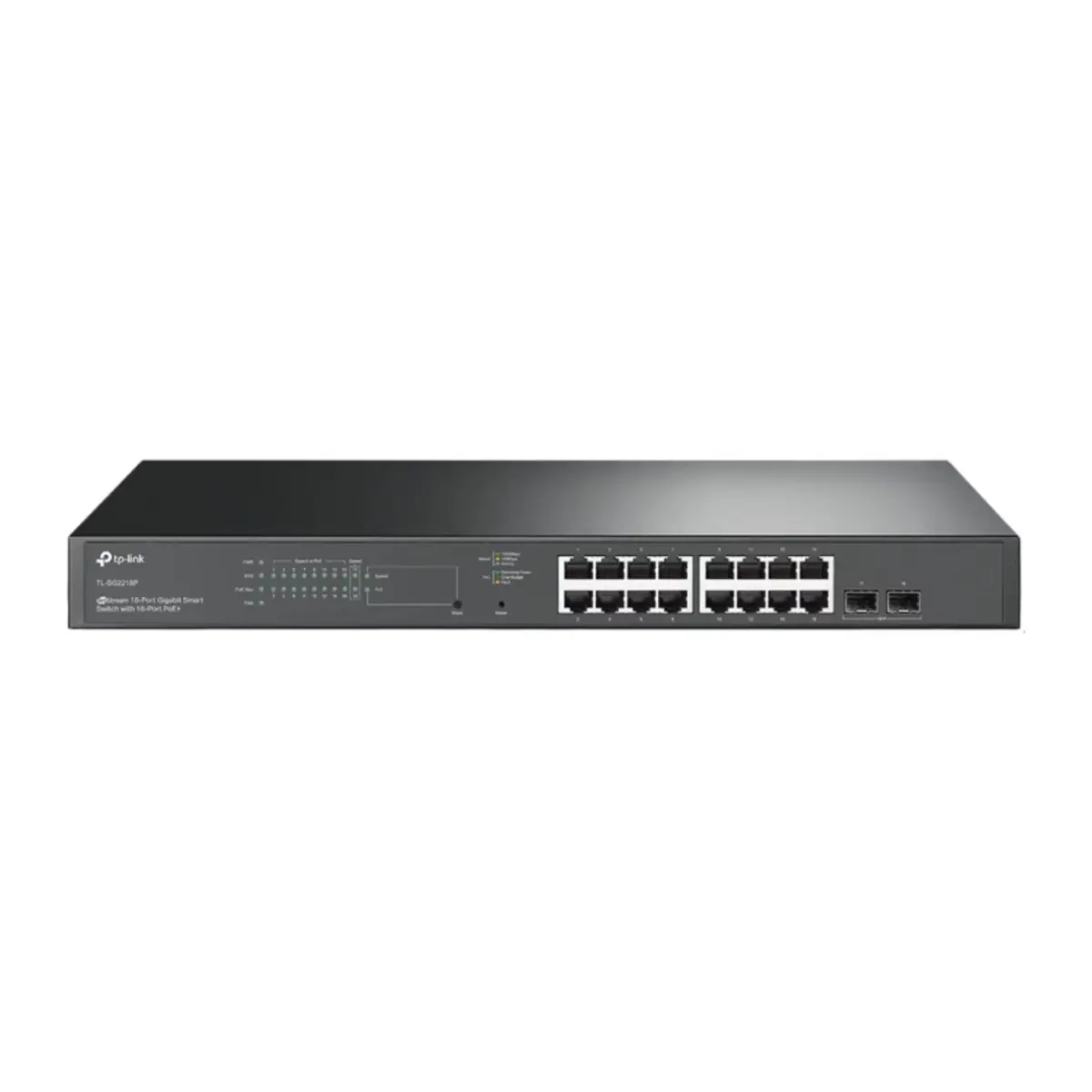 TP-Link JetStream 18-Port Gigabit Smart Switch with 16-Port PoE+ | TL-SG2218P