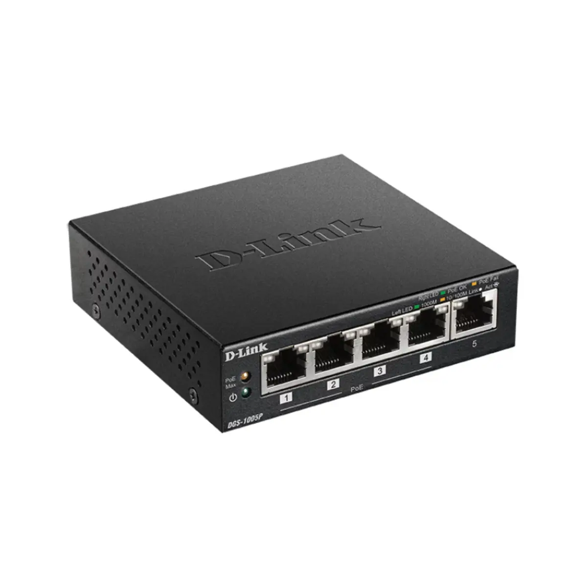 D-Link 5-Port Desktop Gigabit PoE+ Switch | DGS-1005P/E