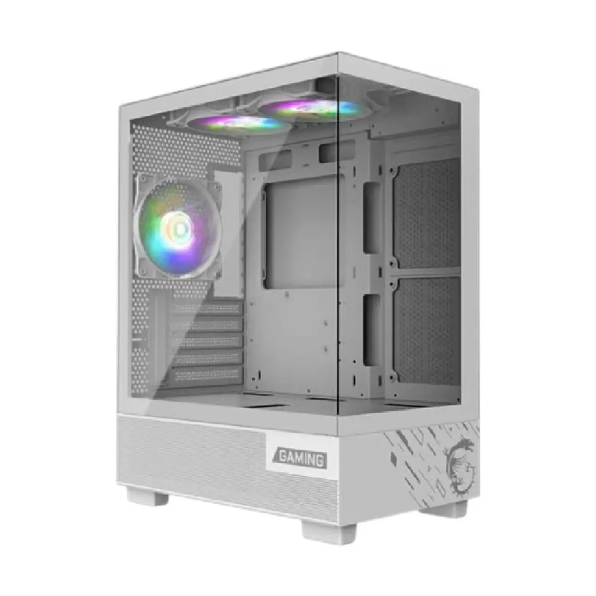 MSI PAG PANO M110A White MATX 3PCS AUTO RGB FAN