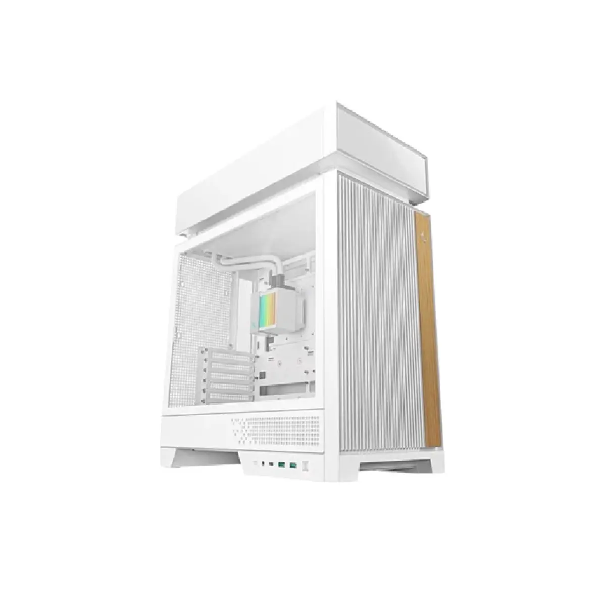 DeepCool CL6600 WHITE ATX Case With Preinstalled 360mm Liquid Cooler & Dual ARGB Fans