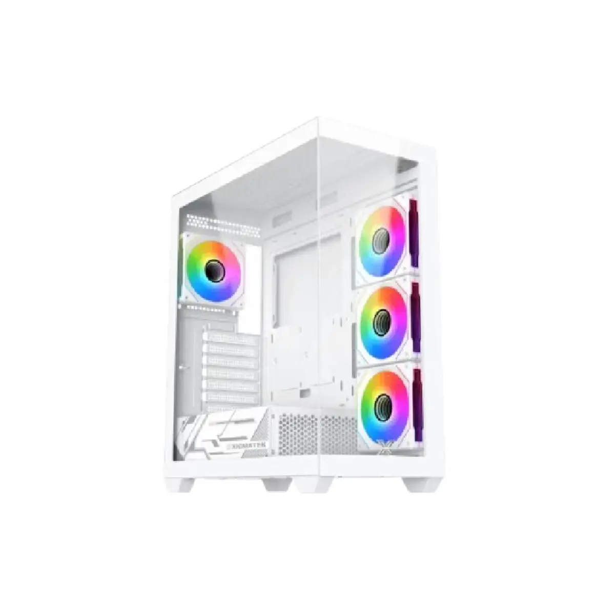 XIGMATEK Blast Arctic E-ATX Mid Tower Case With 4 ARGB Fans White | EN46360