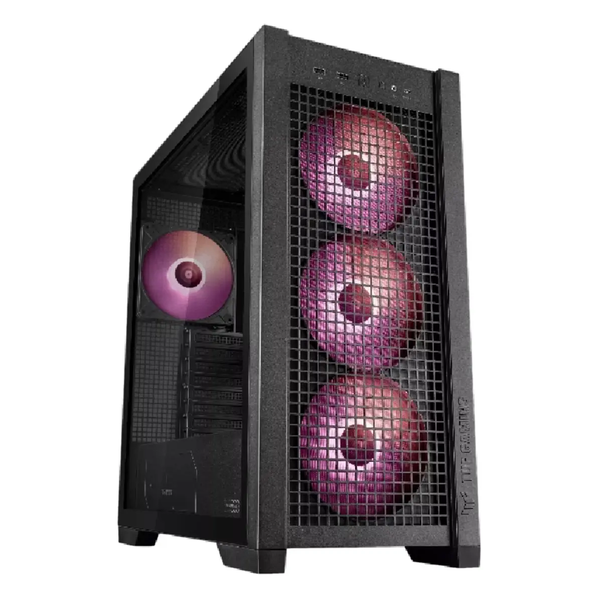 ASUS TUF Gaming GT302 TG ARGB BLACK case | 90DC0010-B19000 | 3 Years Warranty