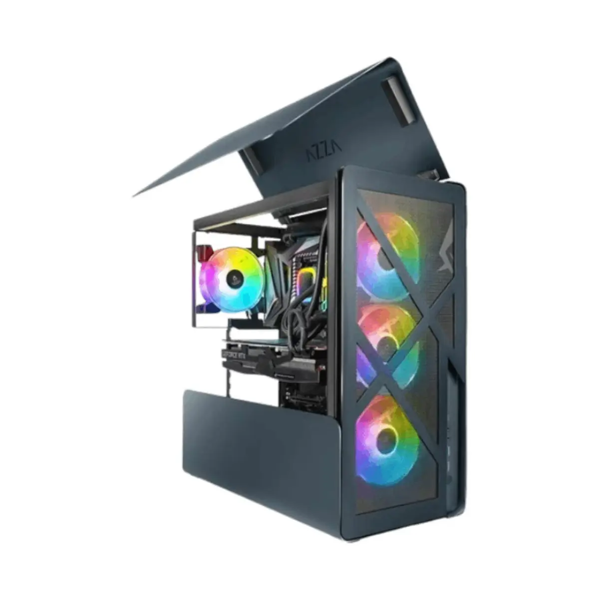 AZZA Cast 808BM Black Gaming Case | CSAZ-808B-M