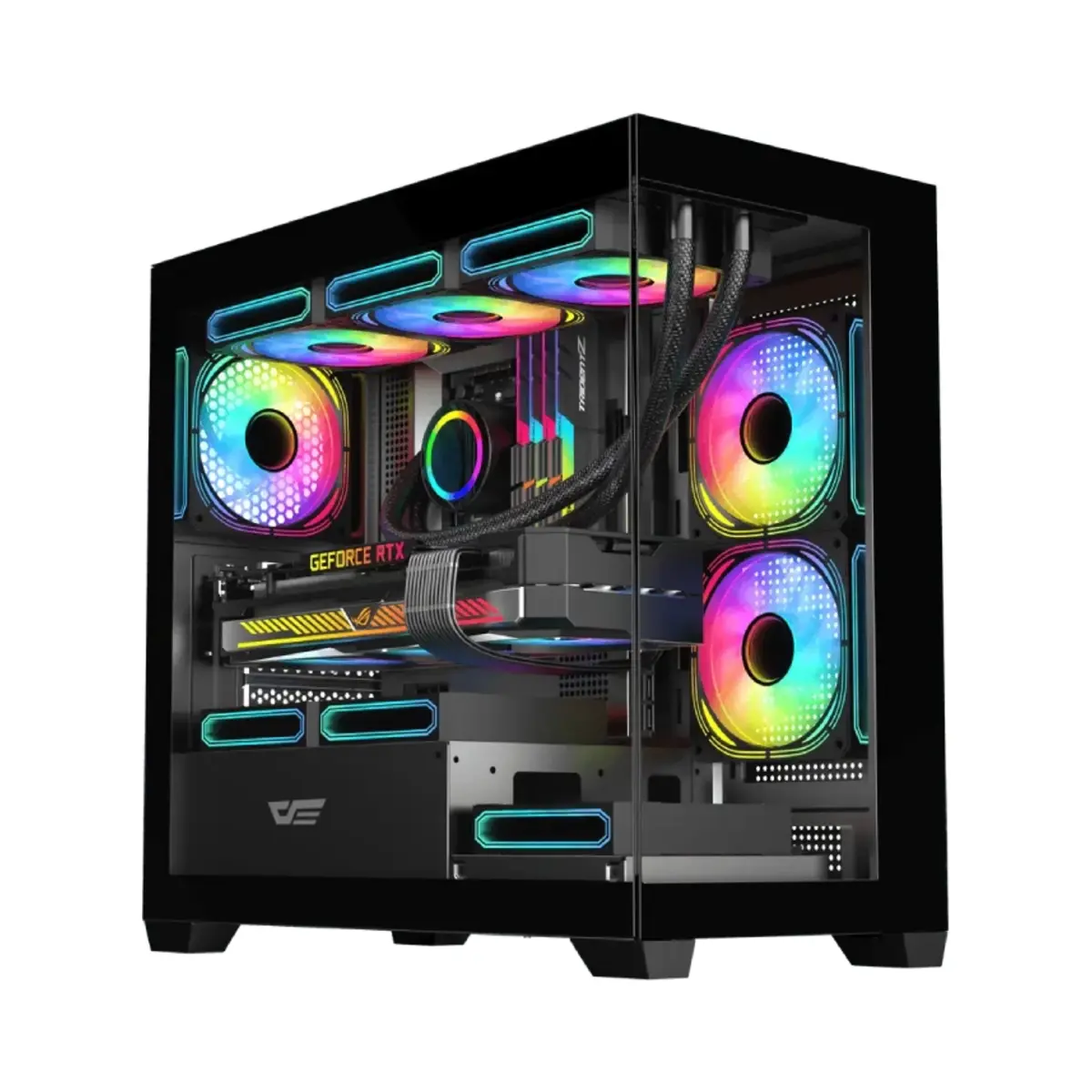 DarkFlash DS900M M-ATX PC Case Black | Tax Included