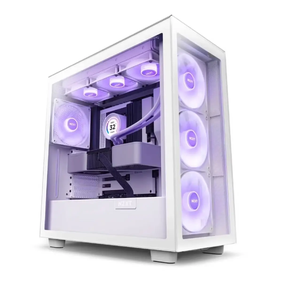 NZXT H7 Elite White Premium Mid-Tower Case | CM-H71EW-02