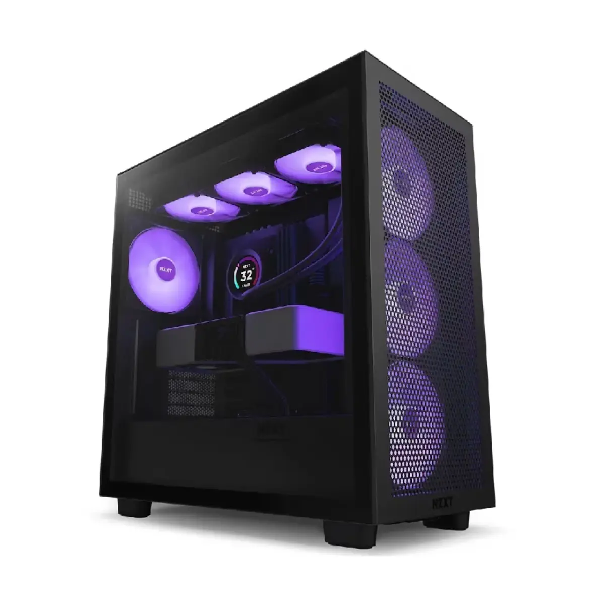 NZXT H7 Flow RGB Black Mid-Tower Airflow Case | CM-H71FB-R1