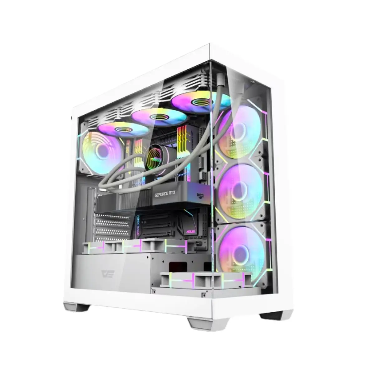 DarkFlash DS900 Aquarium ATX PC Case White | Tax Included