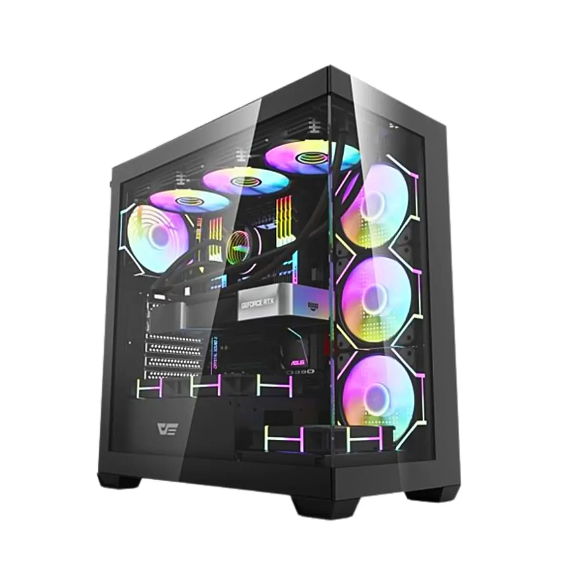 DarkFlash DS900 Aquarium ATX PC Case Black | Tax Included