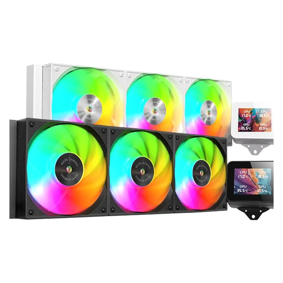Mars Gaming Silent Gaming Liquid Cooling 3X 120Mm Argb Fans, | MLVISION360 | Tax Free