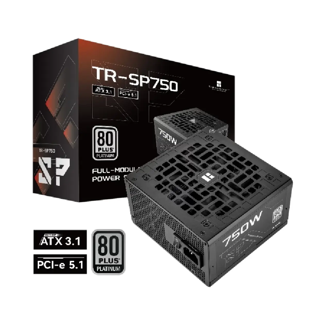 Thermalright TR-SP750 750W Platinum Fully modular Sleeved Cables ATX 3.1 PSU