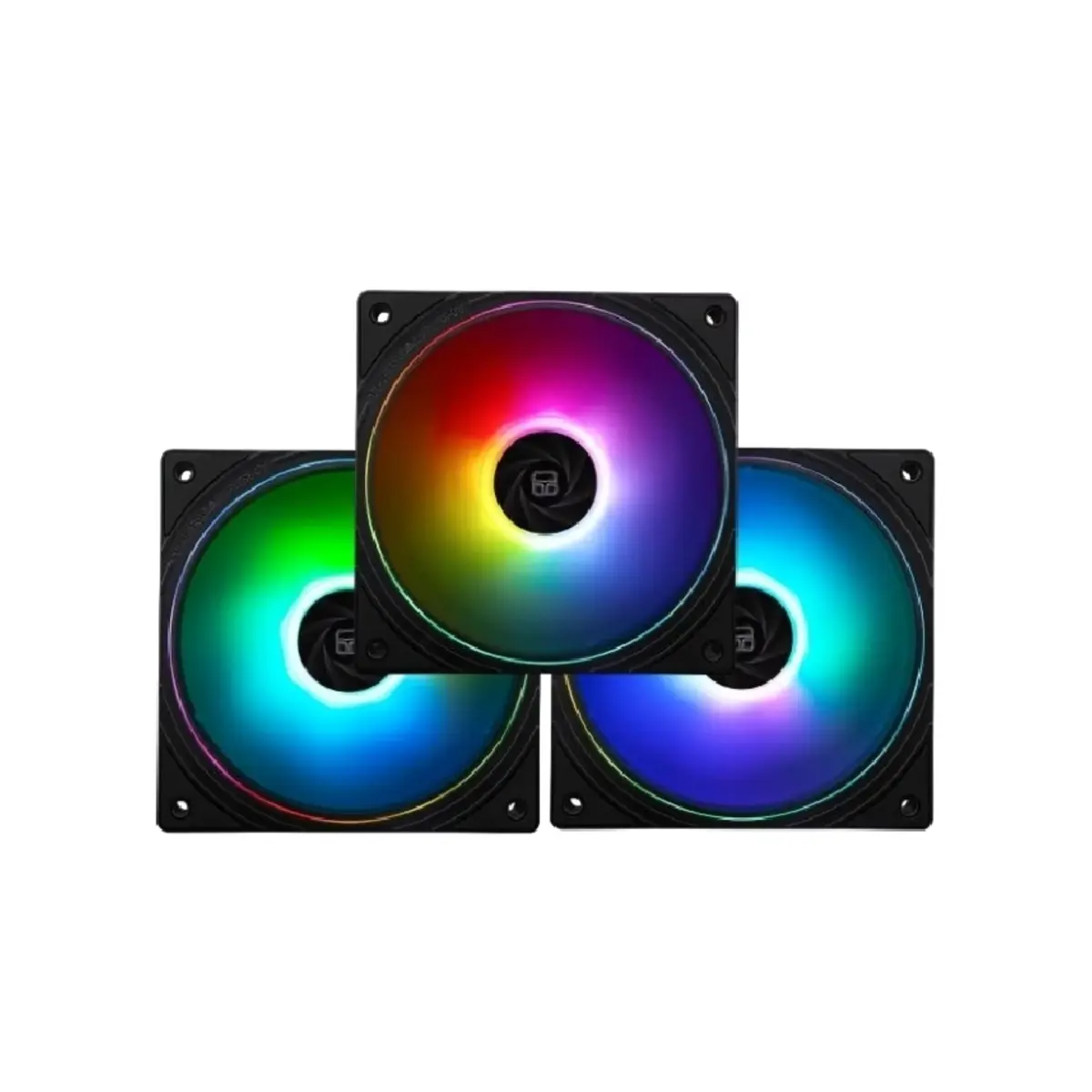 Thermalright TL-M12W-S X3 ARGB 120mm ARGB Case Fan infinity Mirror Design Black (3-Pack)