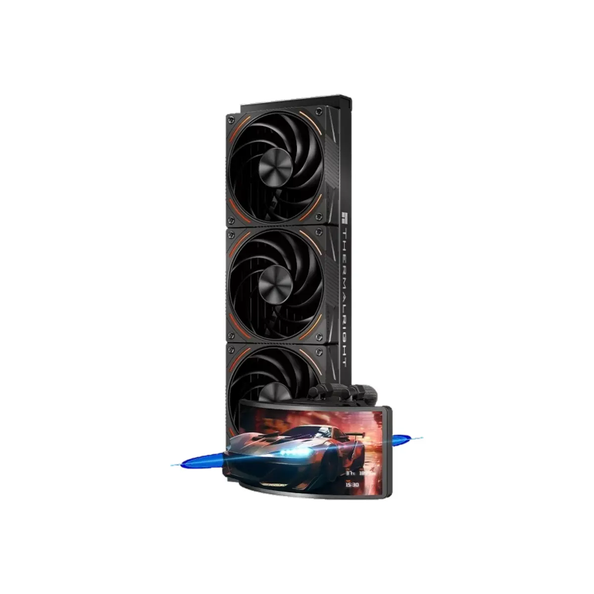 Thermalright Rainbow Vision 360 Turbo ARGB Black Liquid CPU Cooler with 6.67″ Curved Screen