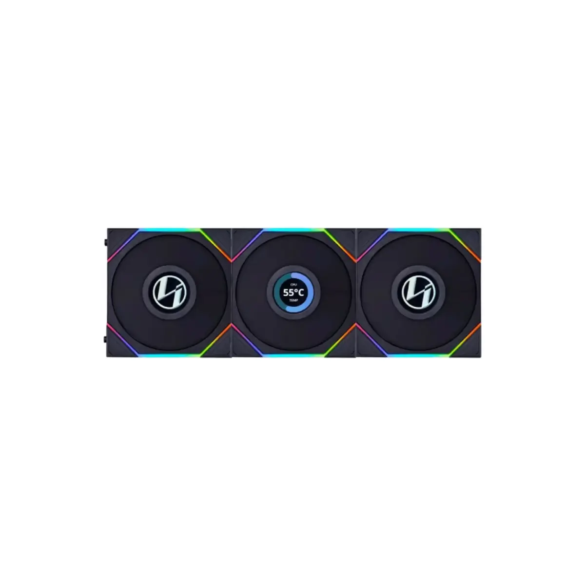 Lian Li UNI FAN TL-LCD Wireless 120 Black Triple Pack With Controller