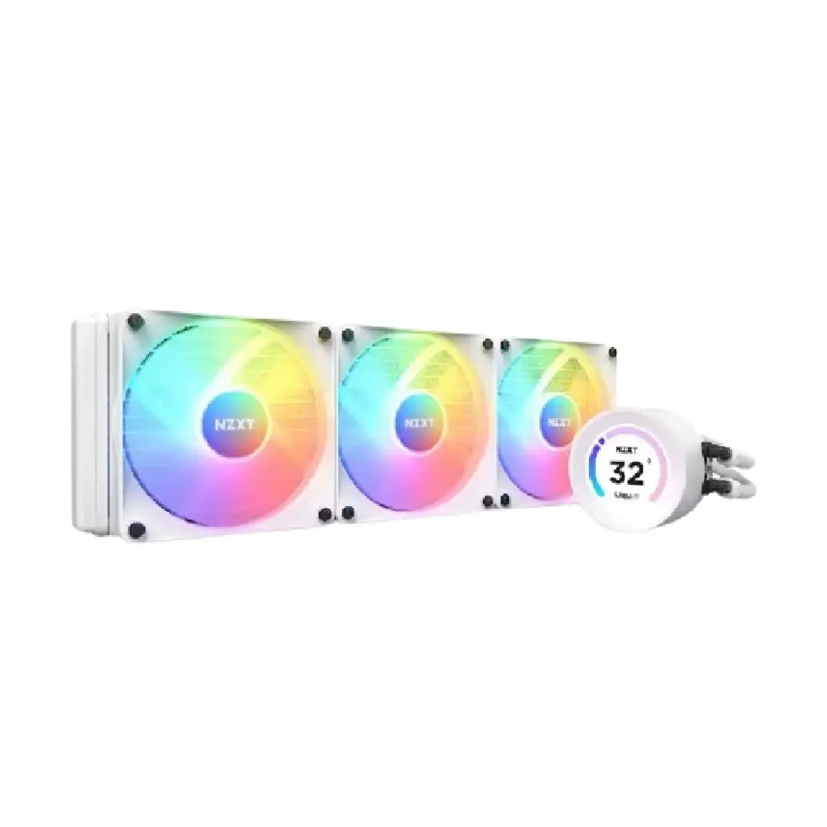 NZXT Kraken Elite 360 RGB AIO Liquid Cooler With LCD Display RGB Fans | RL-KR36E-W1