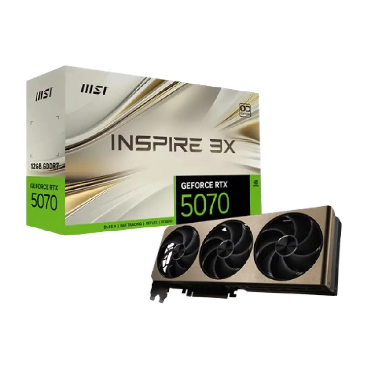 GeForce RTX 5070 12G INSPIRE 3X OC | 1 Years Warranty