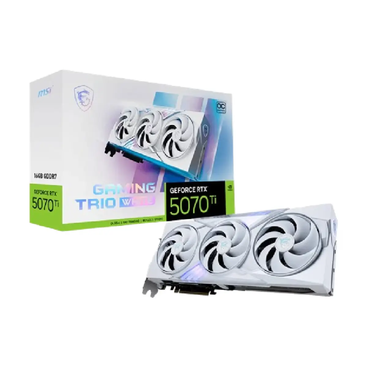 GeForce RTX 5070 Ti 16G GAMING TRIO OC WHITE | 1 Years Warranty