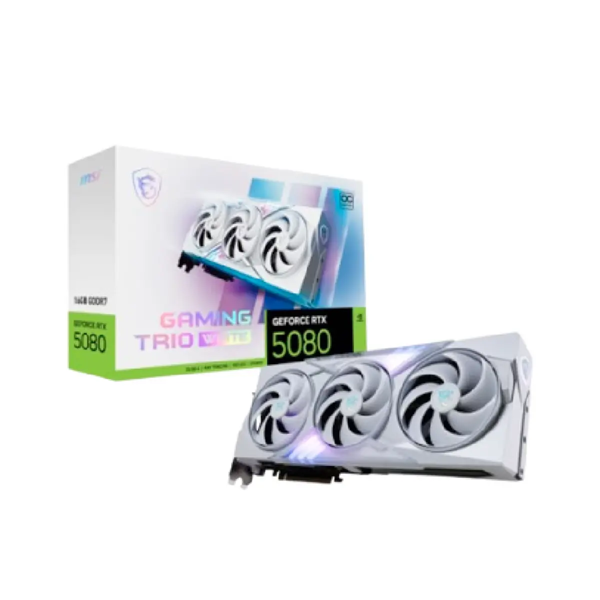 GeForce RTX 5080 16G GAMING TRIO OC WHITE | 1 Years Warranty