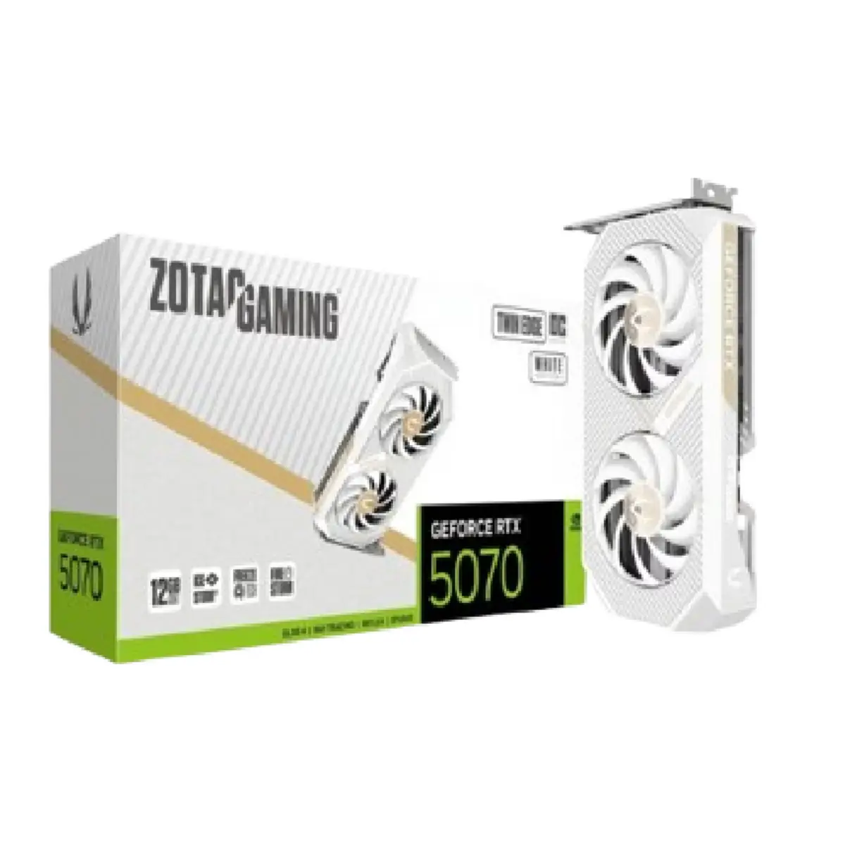 ZOTAC GAMING GeForce RTX 5070 Twin Edge OC White Edition 12GB GDDR7 | ZT-B50700Q-10P