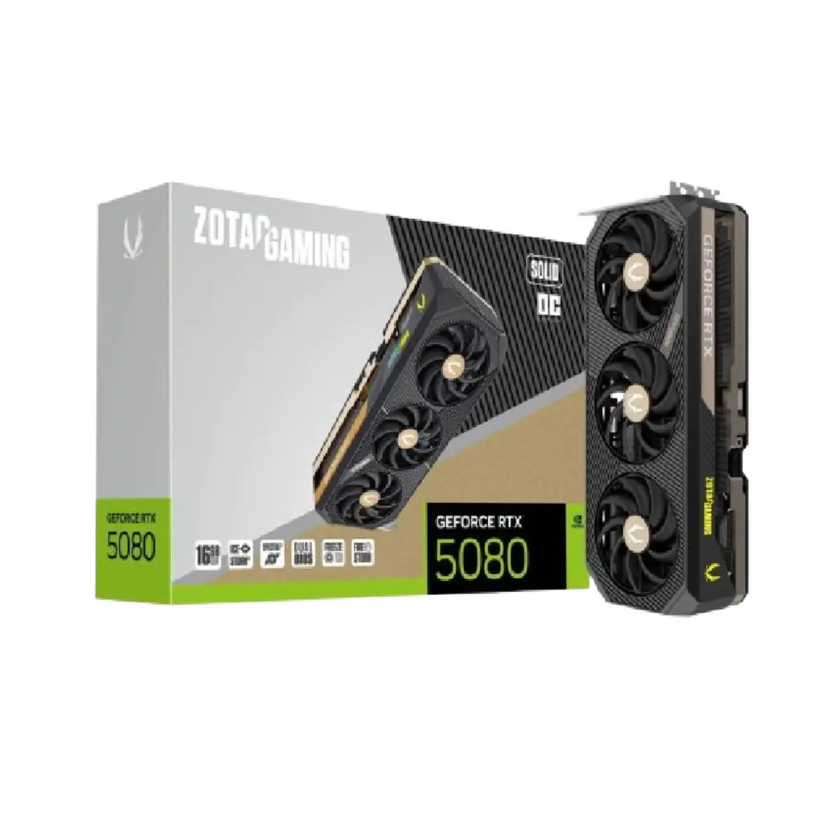 ZOTAC GAMING GeForce RTX 5080 SOLID CORE OC 16GB GDDR7 | ZT-B50800J2-10P