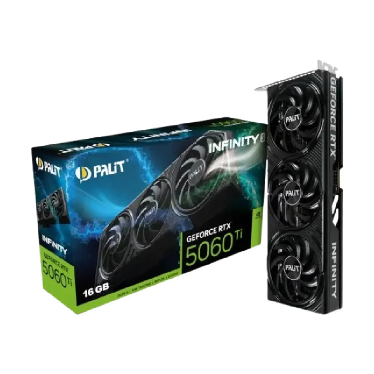 Palit GeForce RTX 5060 Ti Infinity 3 16GB GDDR7 128-Bit GPU | NE7506T019T1-GB2061S