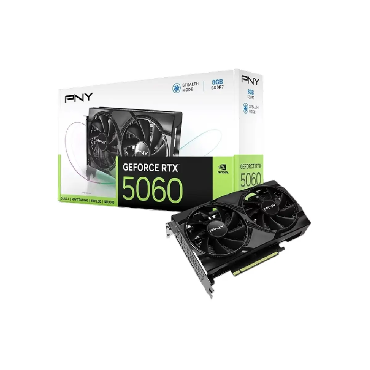 PNY GeForce RTX™ 5060 8GB Dual Fan Graphics Card With NVIDIA Blackwell | VCG50608DFXPB1