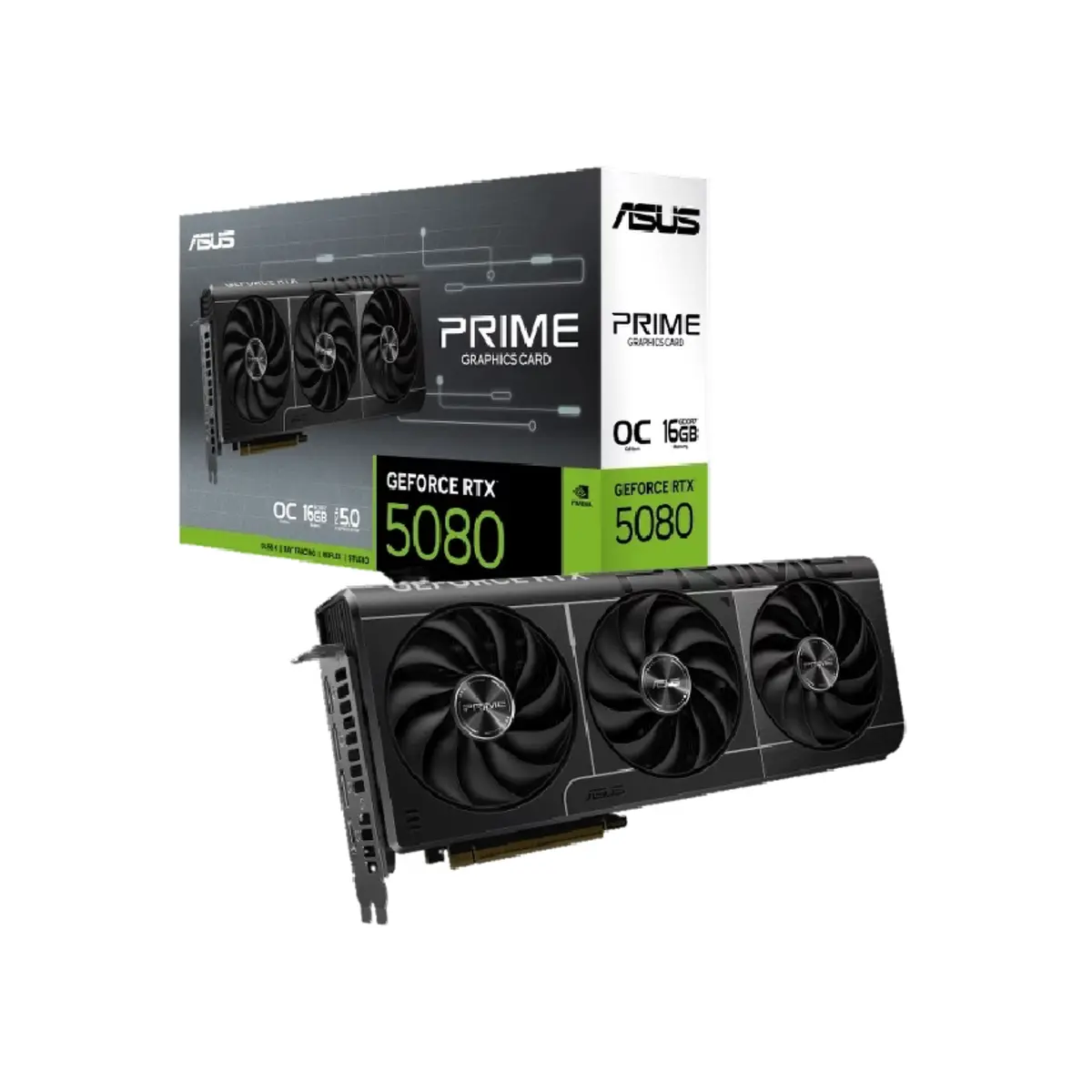 ASUS PRIME GeForce RTX 5080 16GB GDDR7 OC Edition Graphics Card