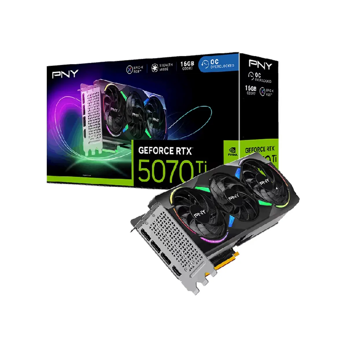 PNY GeForce RTX 5070 Ti ARGB EPIC-X RGB OC | Tax Included