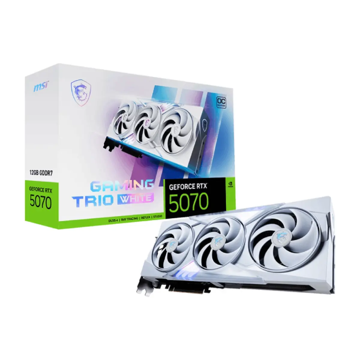 MSI GeForce RTX 5070 12G GAMING TRIO OC WHITE Graphics Card | 1 Years Warranty