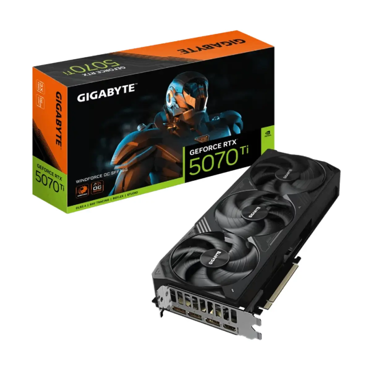 Gigabyte GeForce RTX 5070 Ti WINDFORCE OC SFF 16G Graphics Card | GV-N507TWF3OC-16GD