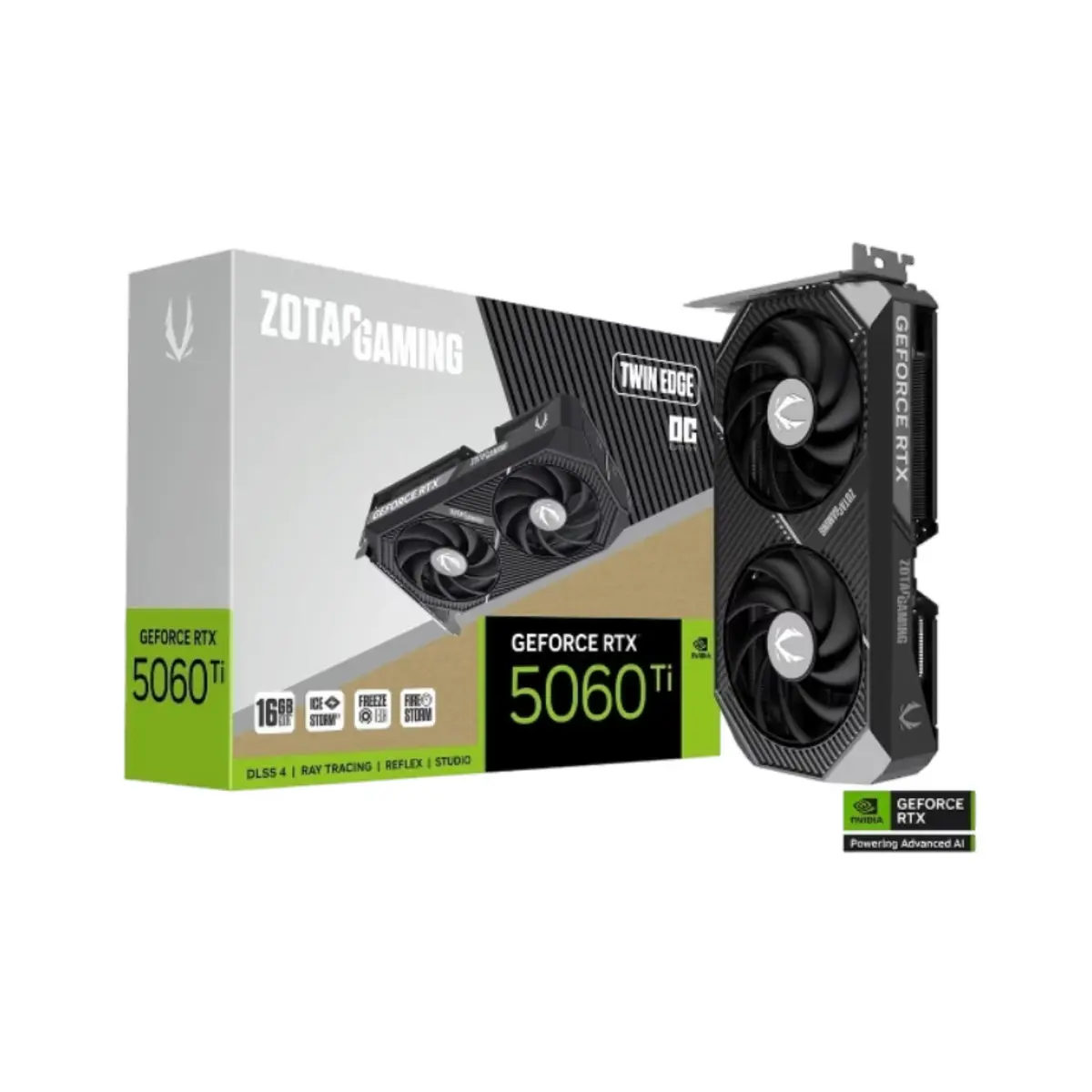 ZOTAC GAMING GeForce RTX 5060 Ti 16GB Twin Edge OC Graphics Card | ZT-B50620H-10M 3 years warranty | Tax Free