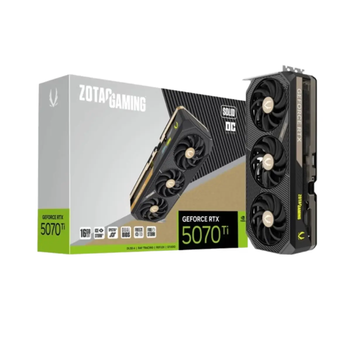 Zotac Gaming GeForce RTX 5070 Ti SOLID OC Graphics Card | ZT-B50710J-10P