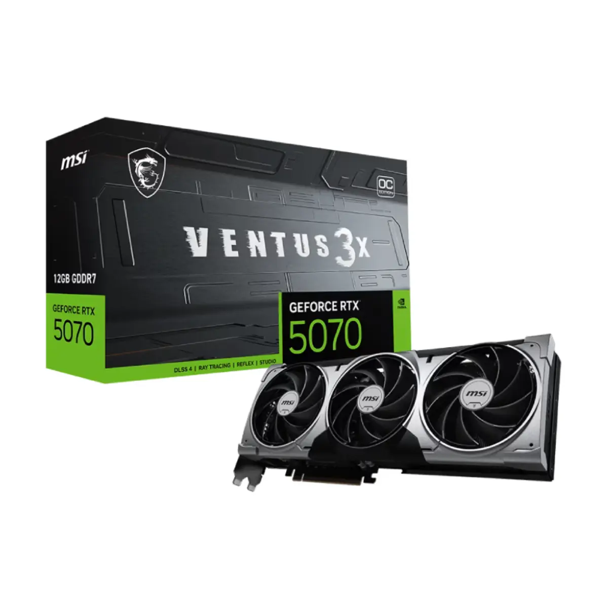 MSI GeForce RTX 5070 12G VENTUS 3X OC Graphics Card