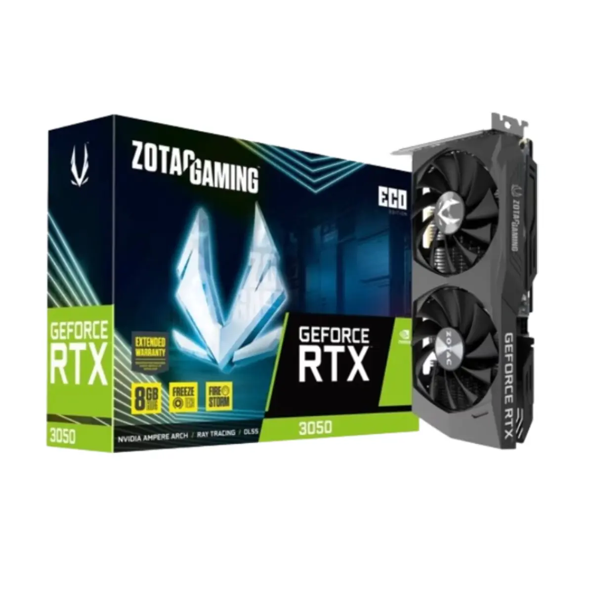 ZOTAC GAMING GeForce RTX 3050 ECO Edition 8GB GDDR6 | ZT-A30500K-10M | Tax Free