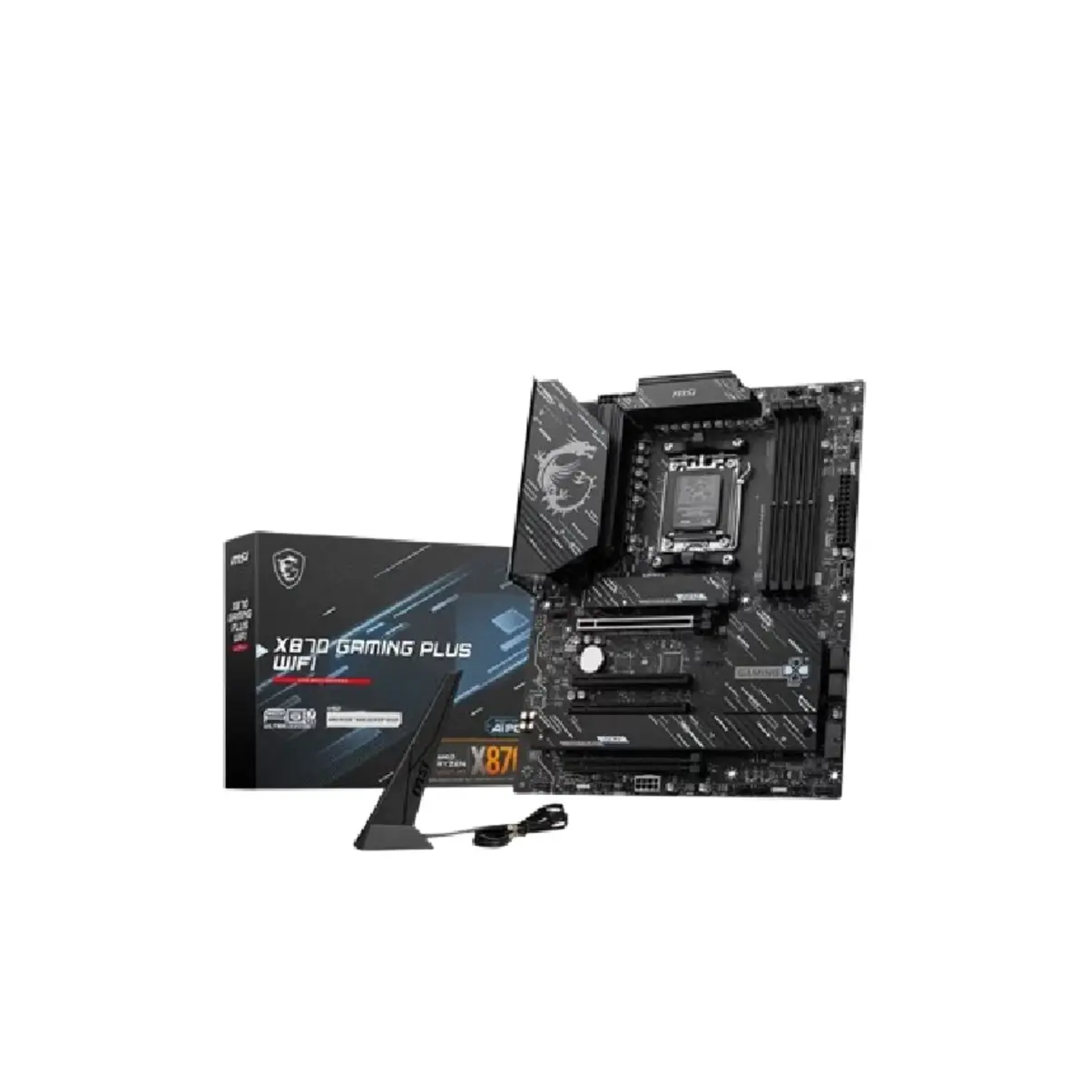 MSI X870E GAMING PLUS WIFI AMD AM5 Motherboard With 4x DDR5 Memory Channels