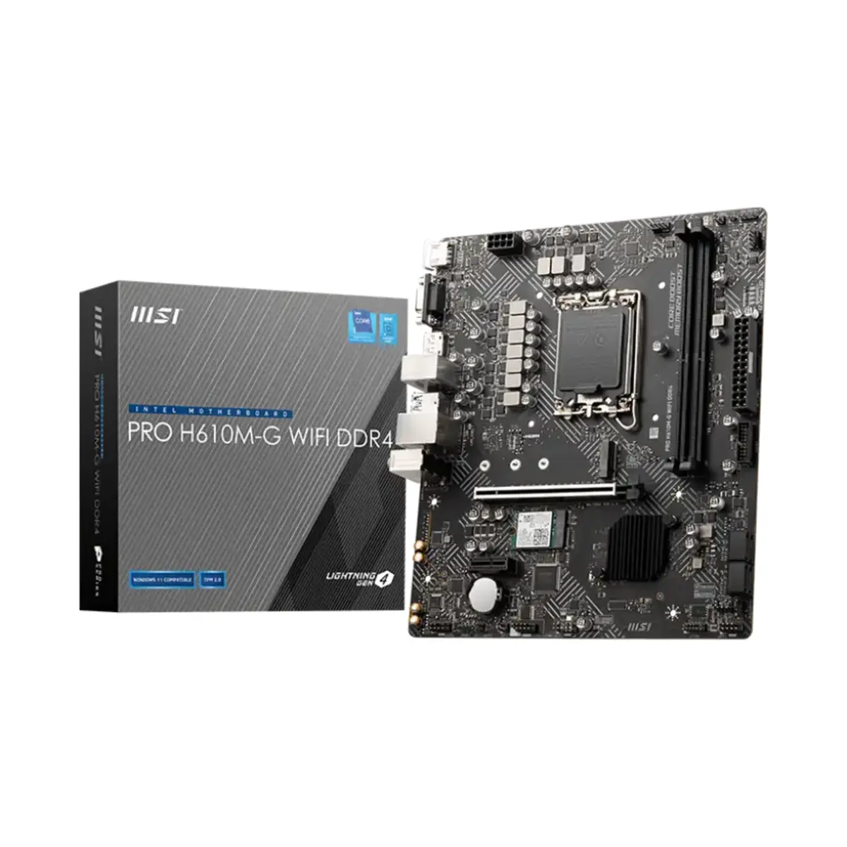 MSI PRO H610M-G Wi-Fi DDR4 Motherboard | 911-7D46-070