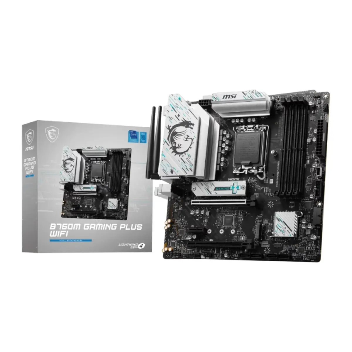 MSI B760M Gaming Plus WiFi Motherboard | 911-7D99-025 / 3 years warranty