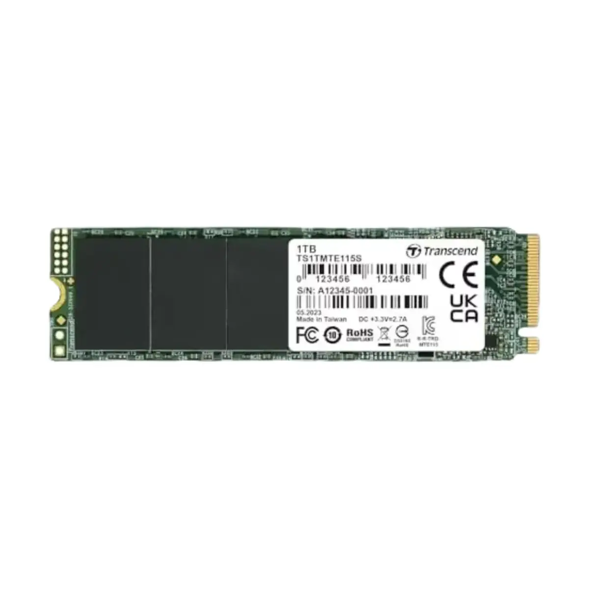 Transcend 1TB SSD NVMe M.2 | TS1TMTE115S | 2 Years Warranty