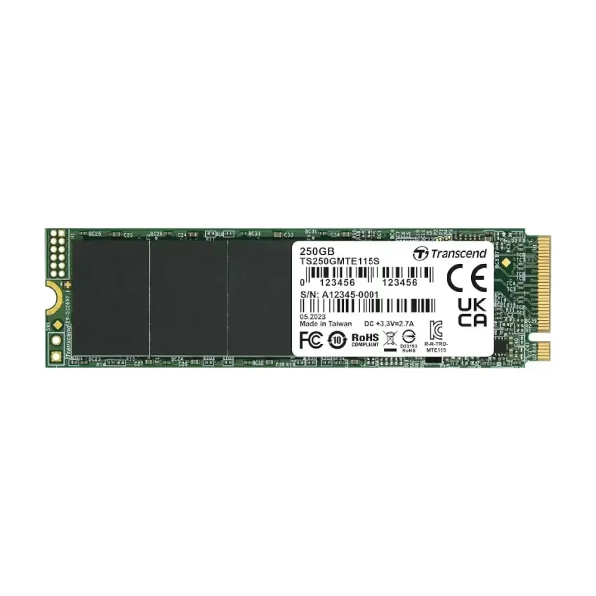 Transcend 250GB PCIe SSD 115S NVMe | 2 Years Warranty