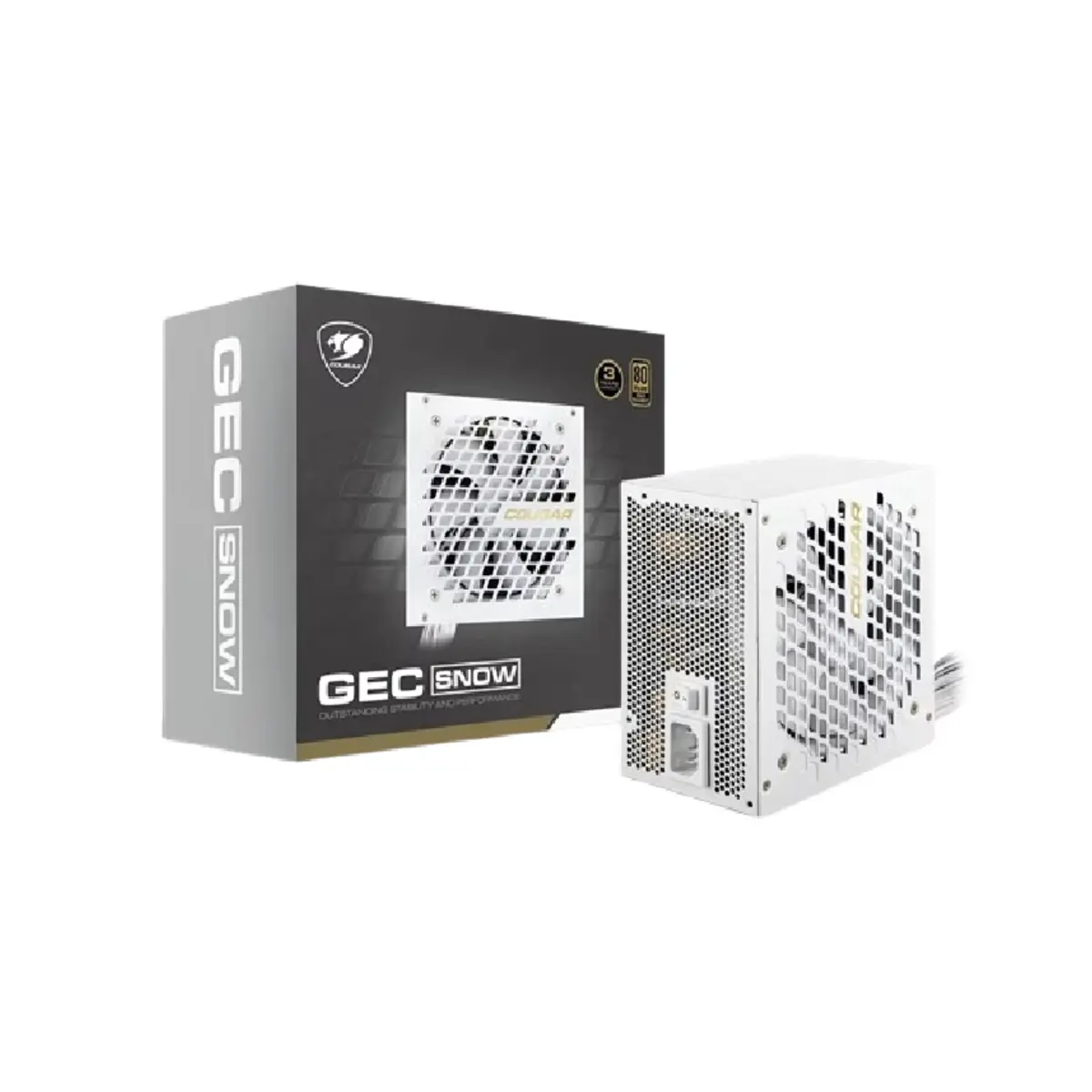 Cougar GEC Snow 750W 80+ Gold Power Supply White | GEC-SNOW-750