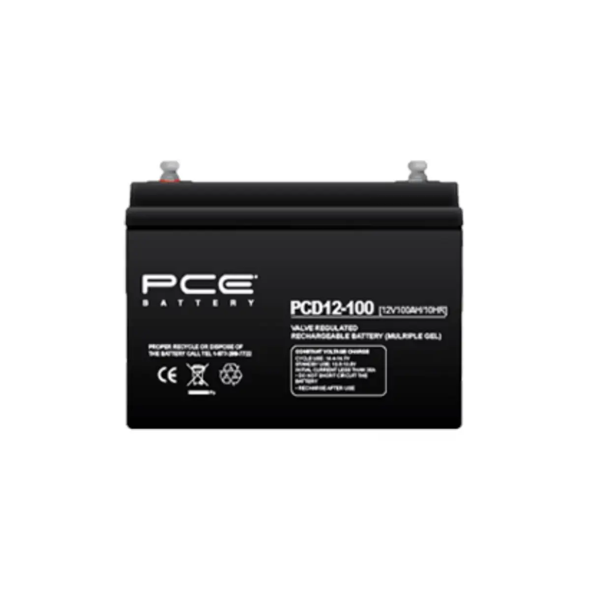 PCE PCD 12V 100Ah Deep Cycle Battery | PCD12-100