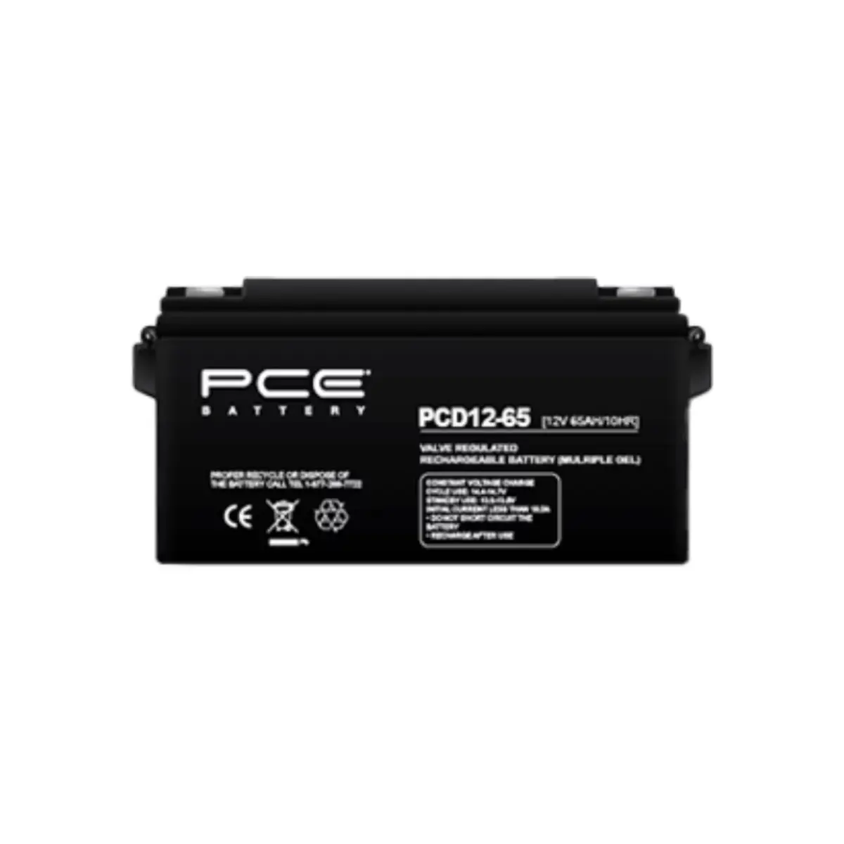 PCE PCD 12V 65Ah Deep Cycle Battery | PCD12-65