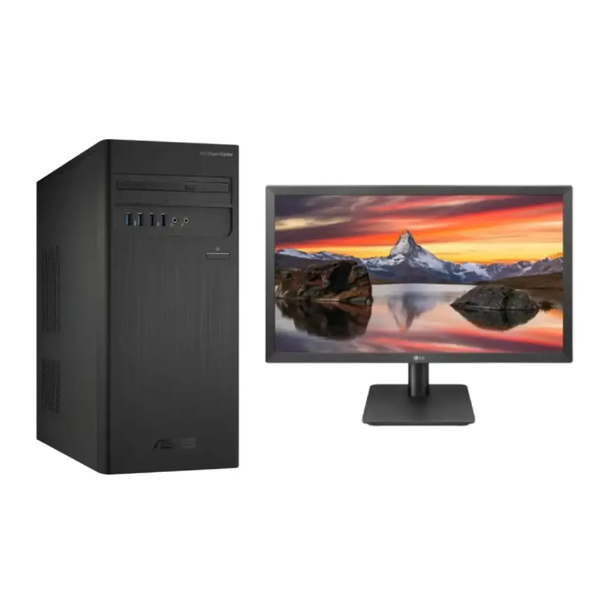 Asus Desktop + LG 22″ 22MP410 Monitor | i5 – 16GB – 1TB+128GB NVMe | 2 Years Warranty