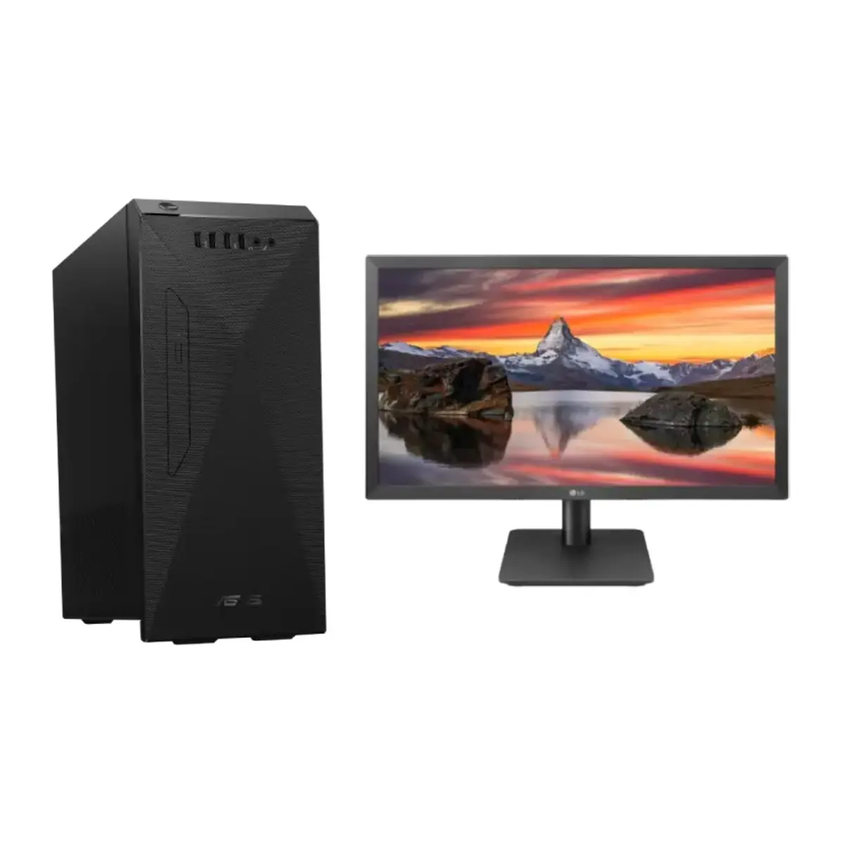 Asus Desktop + LG 22″ 22MP410 Monitor | i5 – 8GB – 1TB+256GB NVMe | 2 Years Warranty