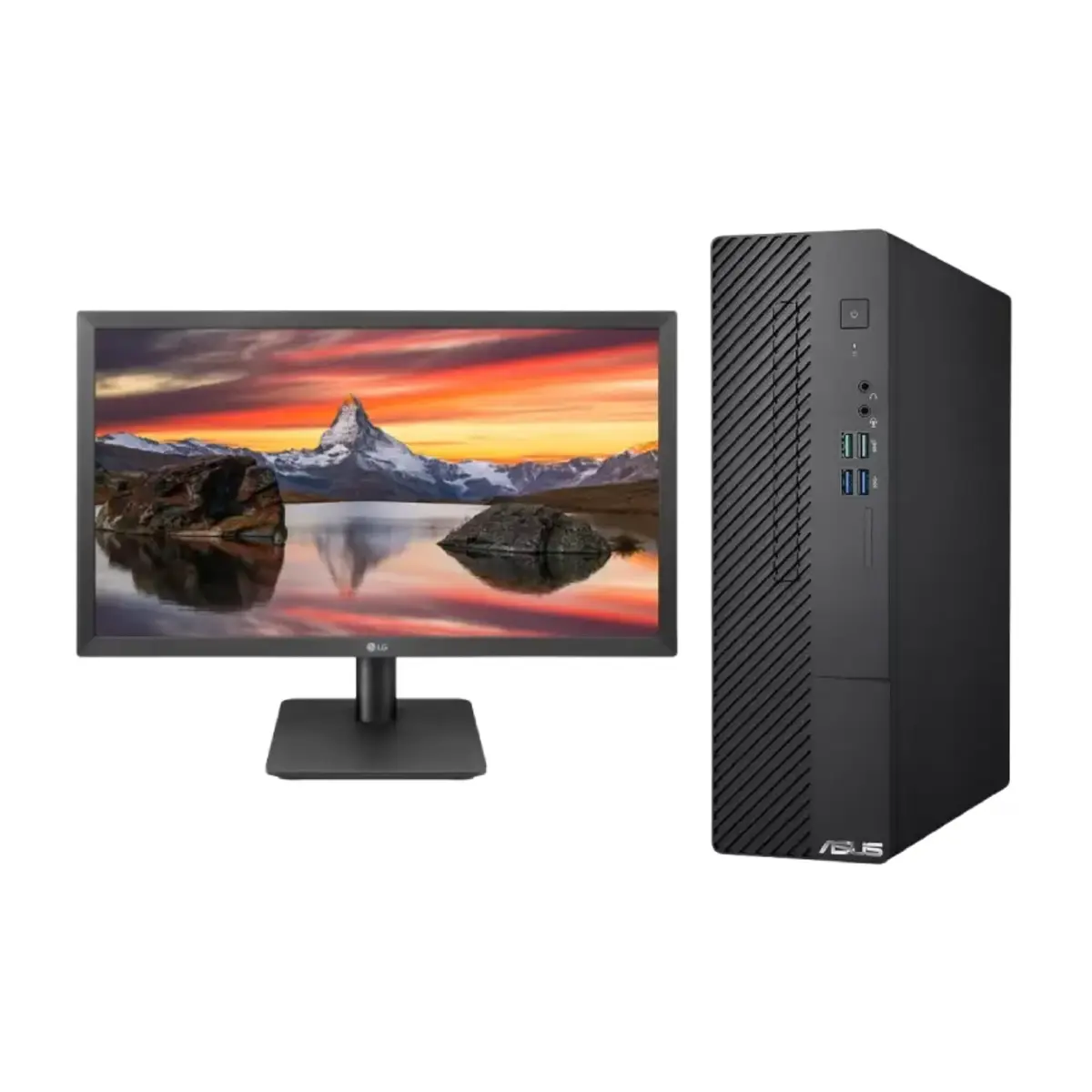 Asus Desktop + LG 22″ 22MP410 Monitor | i5 – 16GB – 1TB+256GB NVMe | 2 Years Warranty